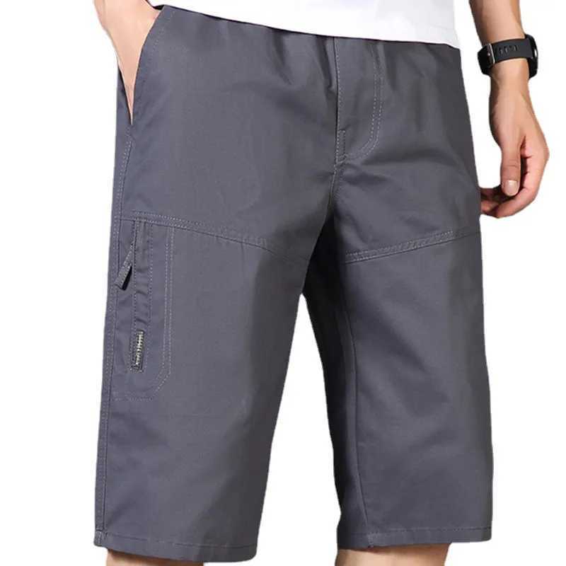 Summer Trend Cargo Shorts Mens Fashion Vintage Knee Length Gym Short Homme Loose Military Side Pocket Pant Sweatpants Male NewX240921