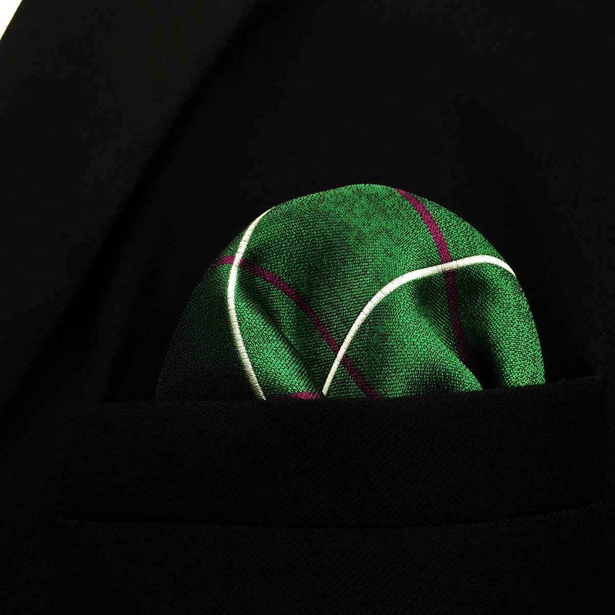 Colorful Mens Pocket Square Multicolor Dot Paisley Classic Wedding Silk Handkerchief Business Jacquard HankyX240921