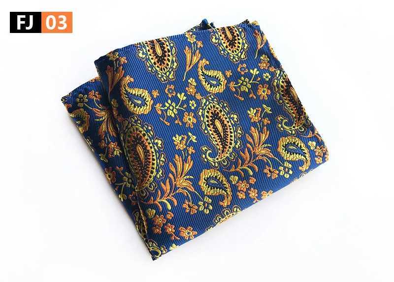 Ricnais Retro Handkerchief Silk Pocket Square Business Chest Towel Hanky Gentleman Wedding Leisure Luxury Formal Occasion W240921
