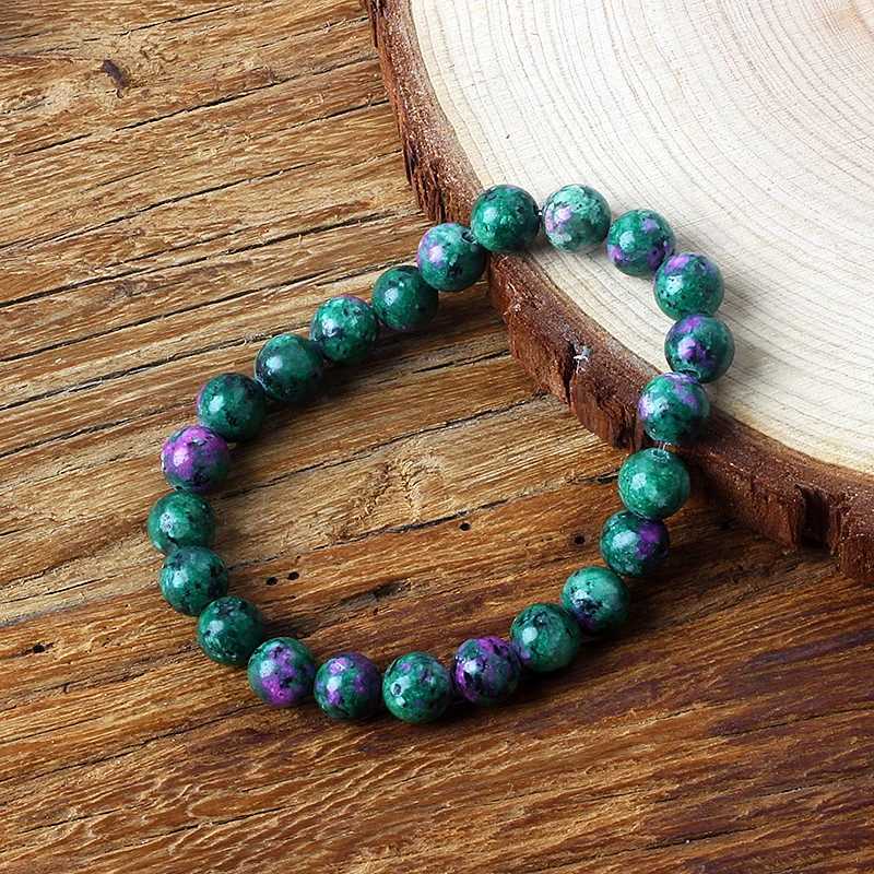Geniune Epidote Zoisite Bead Bracelet Homme Natural Quartz Lava Tiger Eye Stone Bracelet Made of Natural Stone Jewelry for WomenX240921