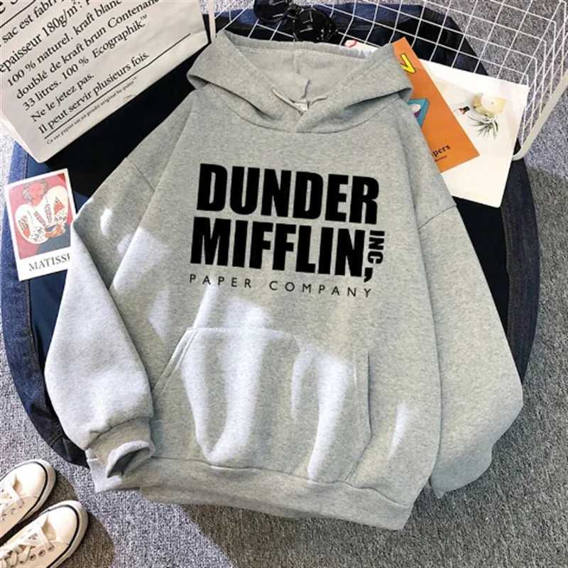 Dwight Schrute Hoodies para homens e mulherespulover casualsueter com capuzOffice Dunder Mufflin CCCpapel W240921