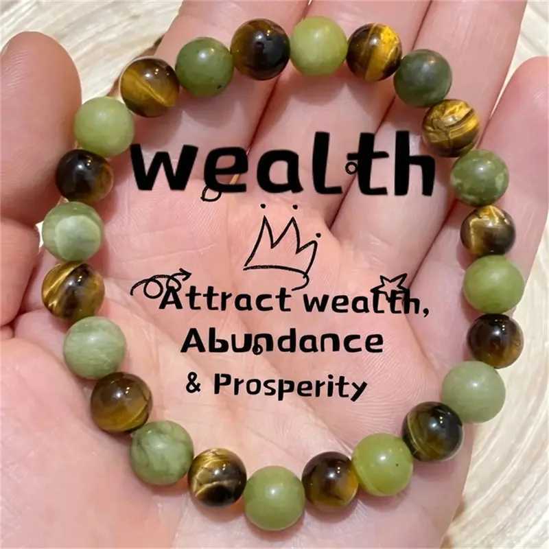 Natural Stone Crystal Beads Bracelet for Women Unisex 7 Chakra Energy Protection Healing Prosperity Bangle Good Luck JewelryX240921