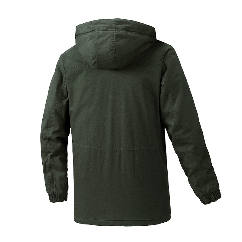 Warm Long Parkas Winter Fleece Thick Windproof Solid Military Jacket Coat Men Hooded Casual Parka High Quality Jackets Male
