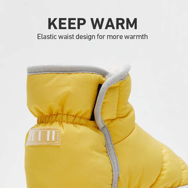 Winter Warm Boots Down High Top Plush Furry Cotton Home Indoor Outdoor Non-slip Soft Sole Women Men Couple Shoes