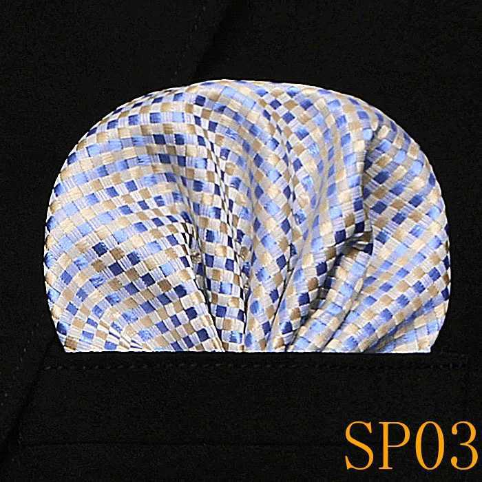 Mens Wedding Pocket Square Silk Matching Set Tie Mens Handle Accessories Jacquard Solid Dot Stripe Pattern W240921