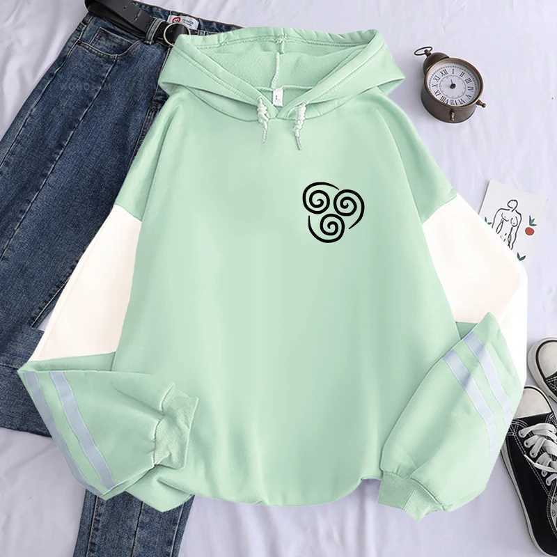 Men's Hoodies Sweatshirts Harajuku Anime Avatar The Last Airy Hoodie Autumn and Winter Water/Ground/Fire/Air Fashion T-shirt Y240921UT0O