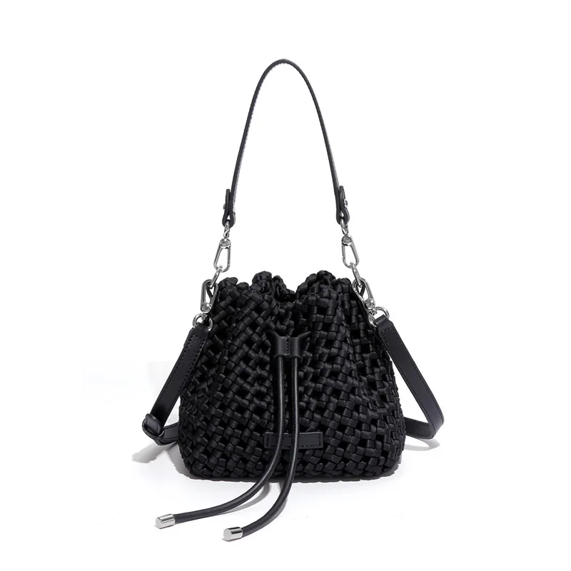Designer Hollow Handbag Bags Original Women Bag TLXT High Quality Hand Woven Bucket Bag Youth Women's Tote Crossbody Bag