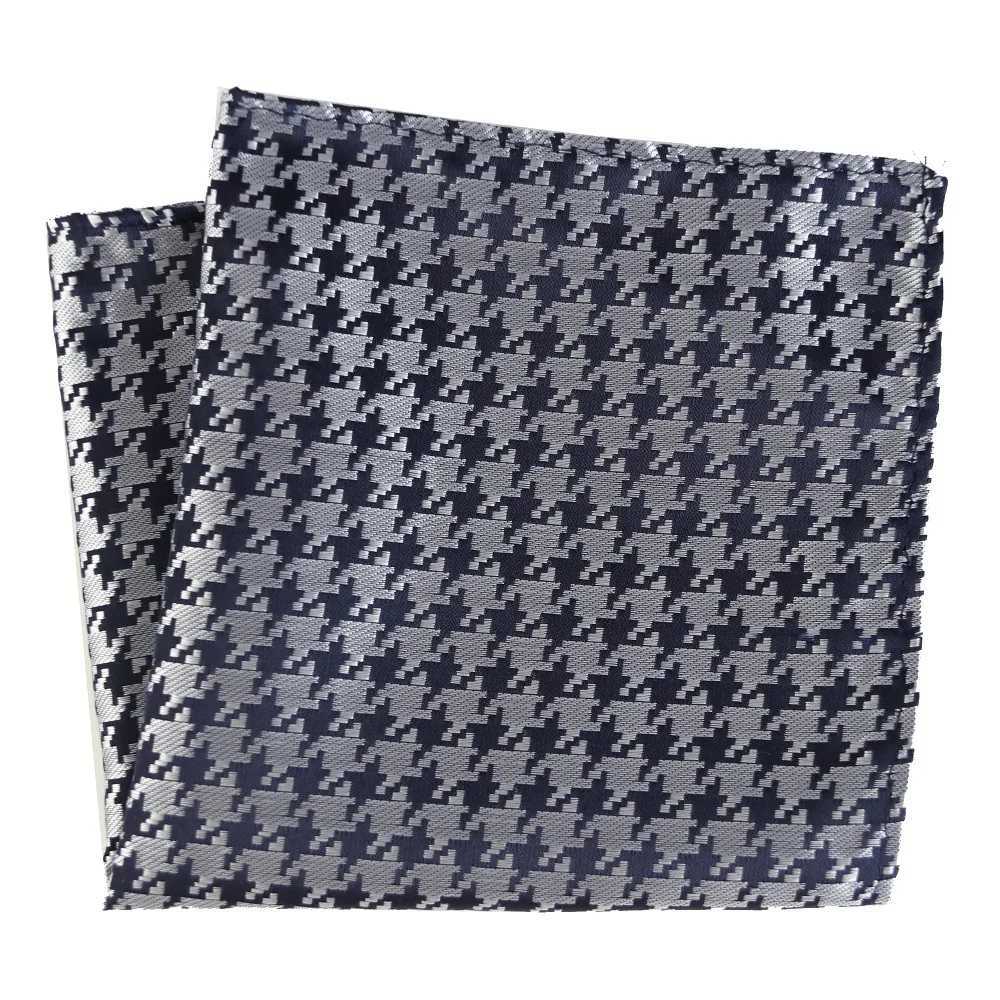 Luxury Mens Handkerchief Striped Checkered Plaid Woven Hankies Polyester Hanky Business Pocket Square Chest Towel 25*25CMX240921
