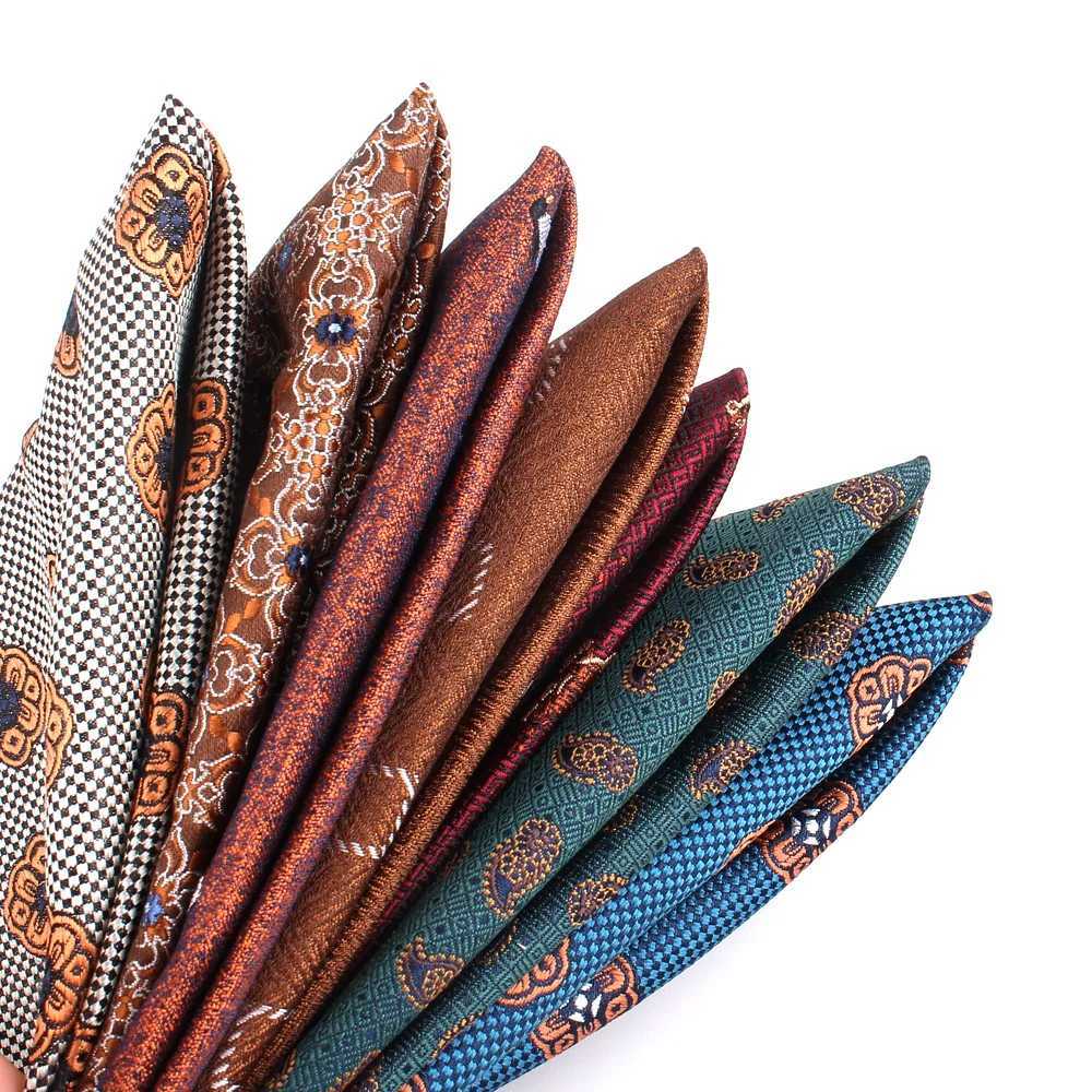 New Suits Pocket Square For Men Women Flower Chest Towel Hanky Gentlemen Hankies Mens Handkerchief Wedding Pocket Towel GiftsX240921