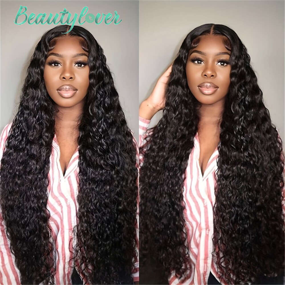 4x6 Water Wave Wig Ready To Wear Lace Closure Glueless Wigs Pre-Cut 30 Inch Brazilian Human Hair