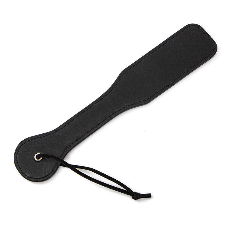Alternative sex toys SM props cross-border hot selling black smiling face leather racket female slave training SP props sex racket