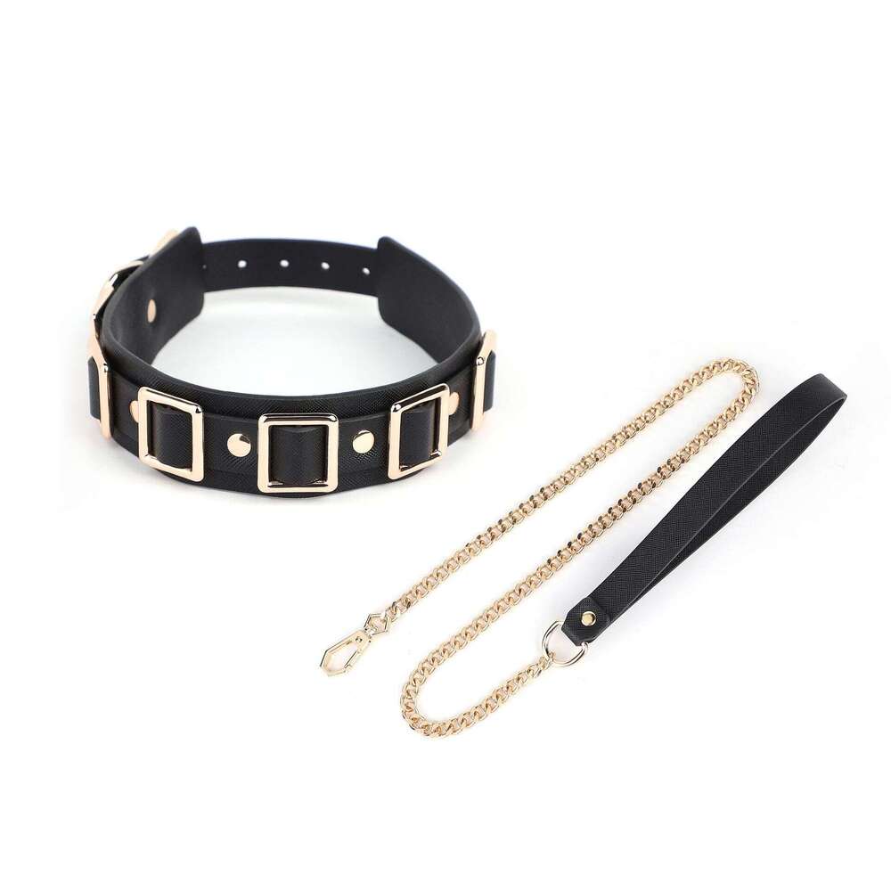 Sex toys SM props New creative multi button sex collars SM tuning traction collars Alternative adult products
