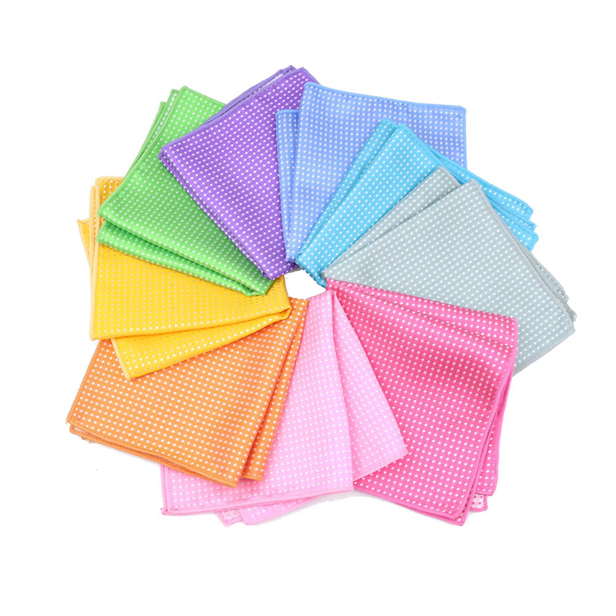 New Fashion Pocket Square Polyester Dot Colorful Handkerchief 22*22cm Floral Striped Paisley Hanky Suit Mens Business WeddingX240921