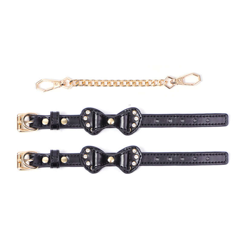 High end SM props, torture equipment, PU bound handcuffs, retro diamond studded bow, erotic handcuffs, alternative adult products