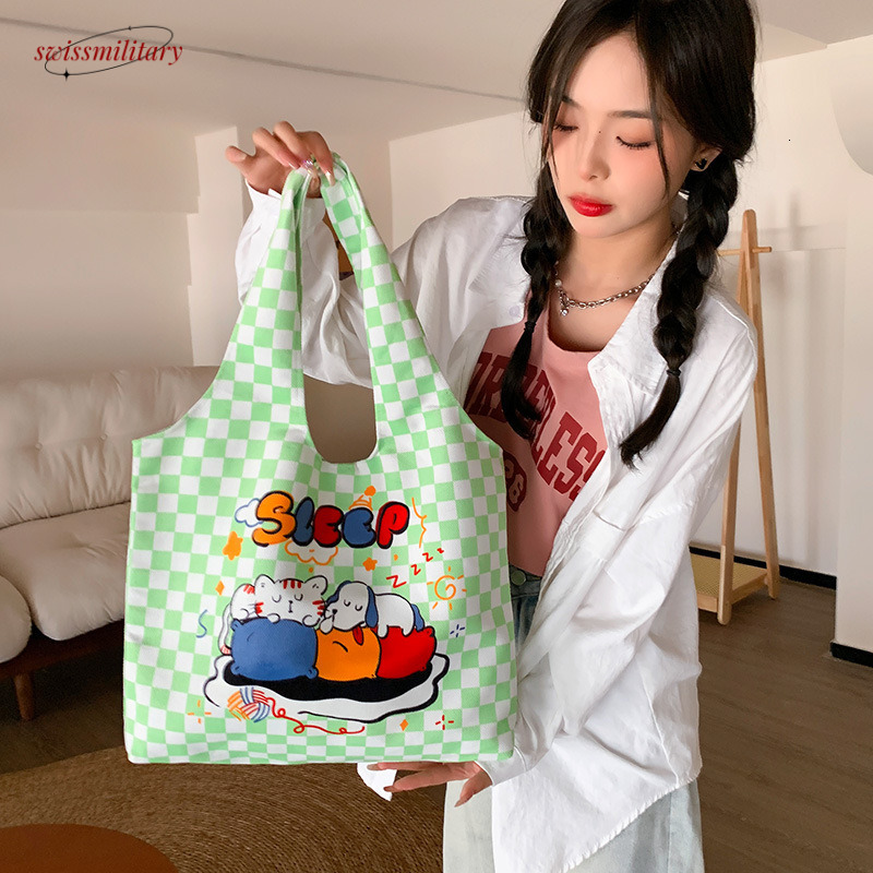 Women's Back Pericardium 2024 New Canvas Floral Spring Tote Student Versatile Cross Shoulder Bag #17 Swissmilitary