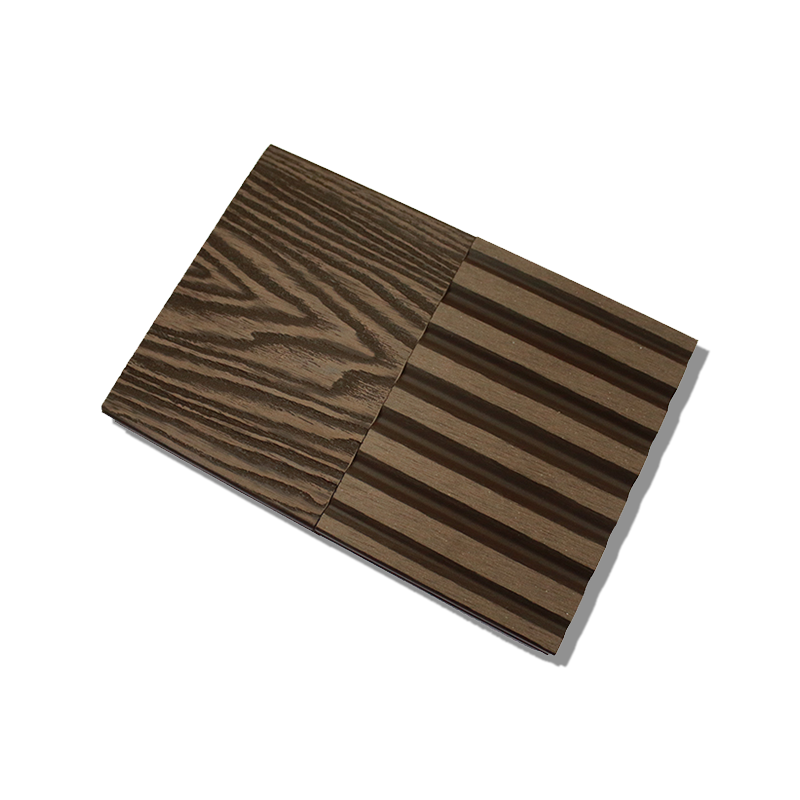 embossed plastic wood flooring outdoor terrace wood plastic flooring outdoor anti-corrosion flooring courtyard garden board round hole