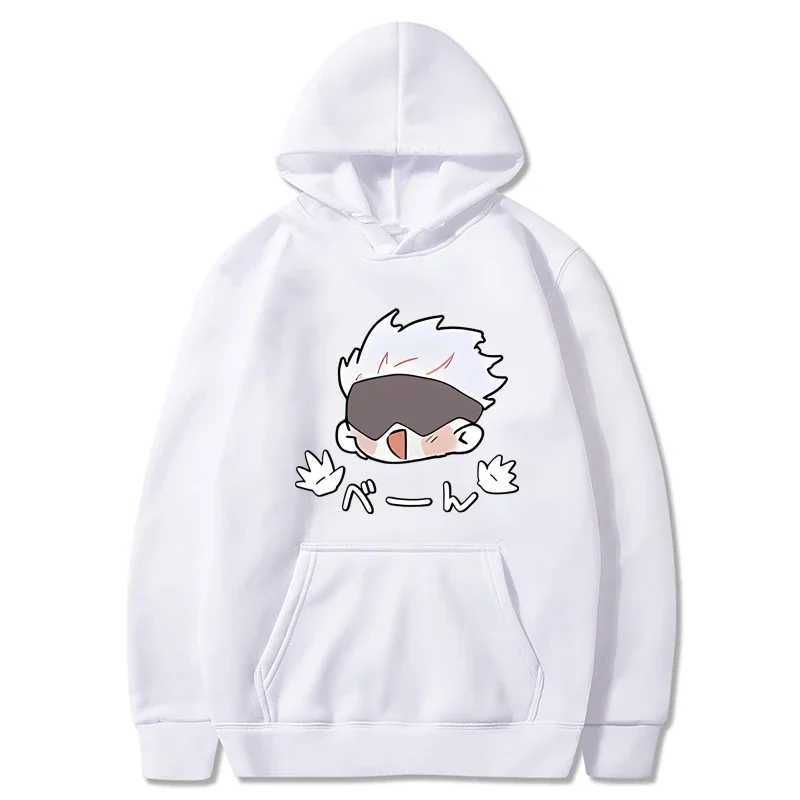 Jujutsu Kaisen printed autumn mens/womens hoodie long casual oversized floral sweatshirt fashionable top unisex clothing W240921