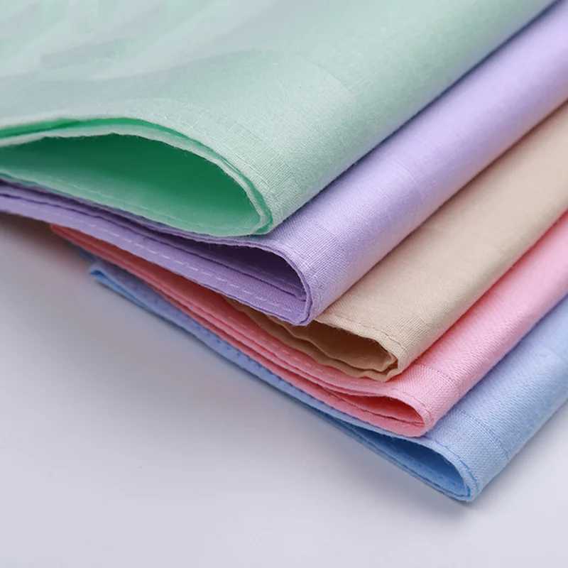 10 candy colored handles solid square handles mixed colors pure cotton comb handles 40 X 40cm W240921