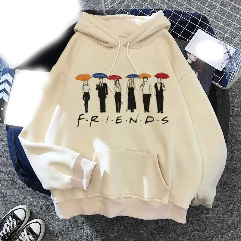 Friends TV Show Hoodies Fun Cartoon Printed Mens Fashion Hoodies Sportswear Pulling Rope Neutral Sportswear Clothing W240921