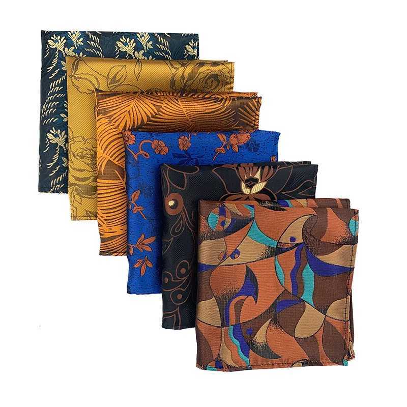 38 Colors Men Hanky Pocket Squared Handkerchief Silk Hankerchief Flower Paisley Floral Wedding Party Gift for Man AccessoryX240921