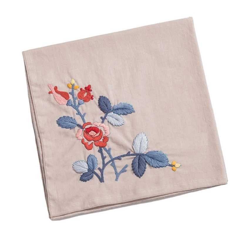 DIY Handkerchief Embroidery Set Crafting Art for Adults Beginners Floral Hankies Needlework Crafts DIY HandcraftsX240921