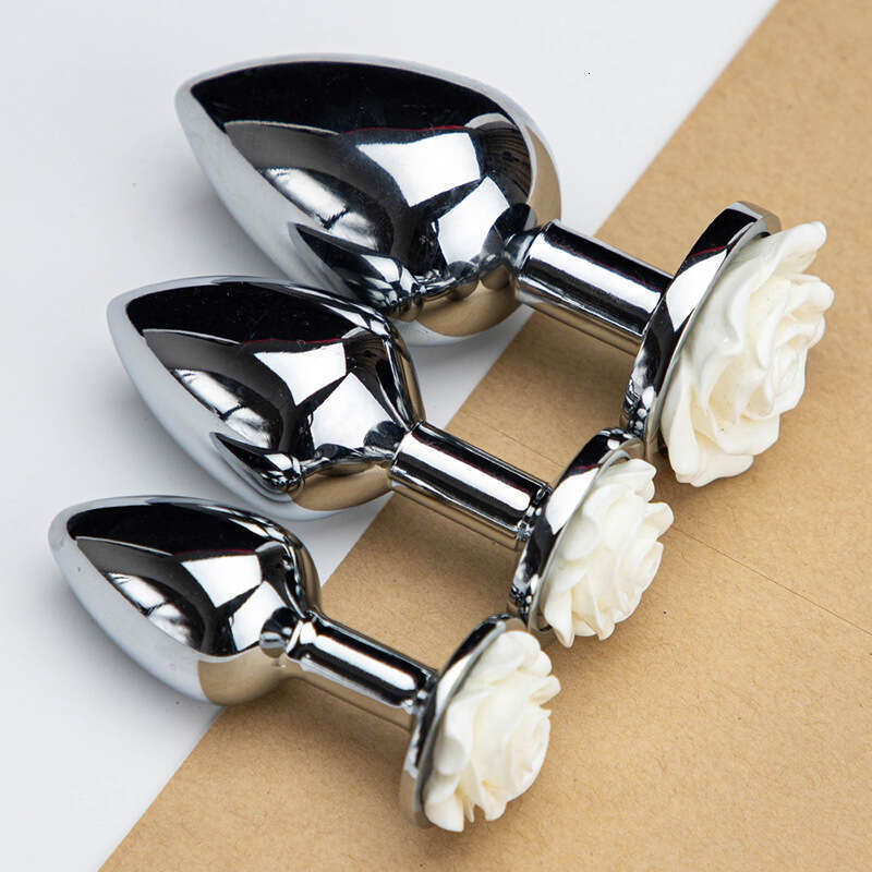 SM prop tuning and development, rose anal plug female masturbation toy, metal anal plug alternative adult product