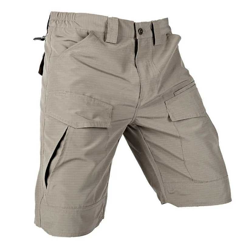 Mens shorts summer Tactical Cargo Shorts Quick Dry Man Trousers Wear-resistant Breathable Beach ShortsX240921