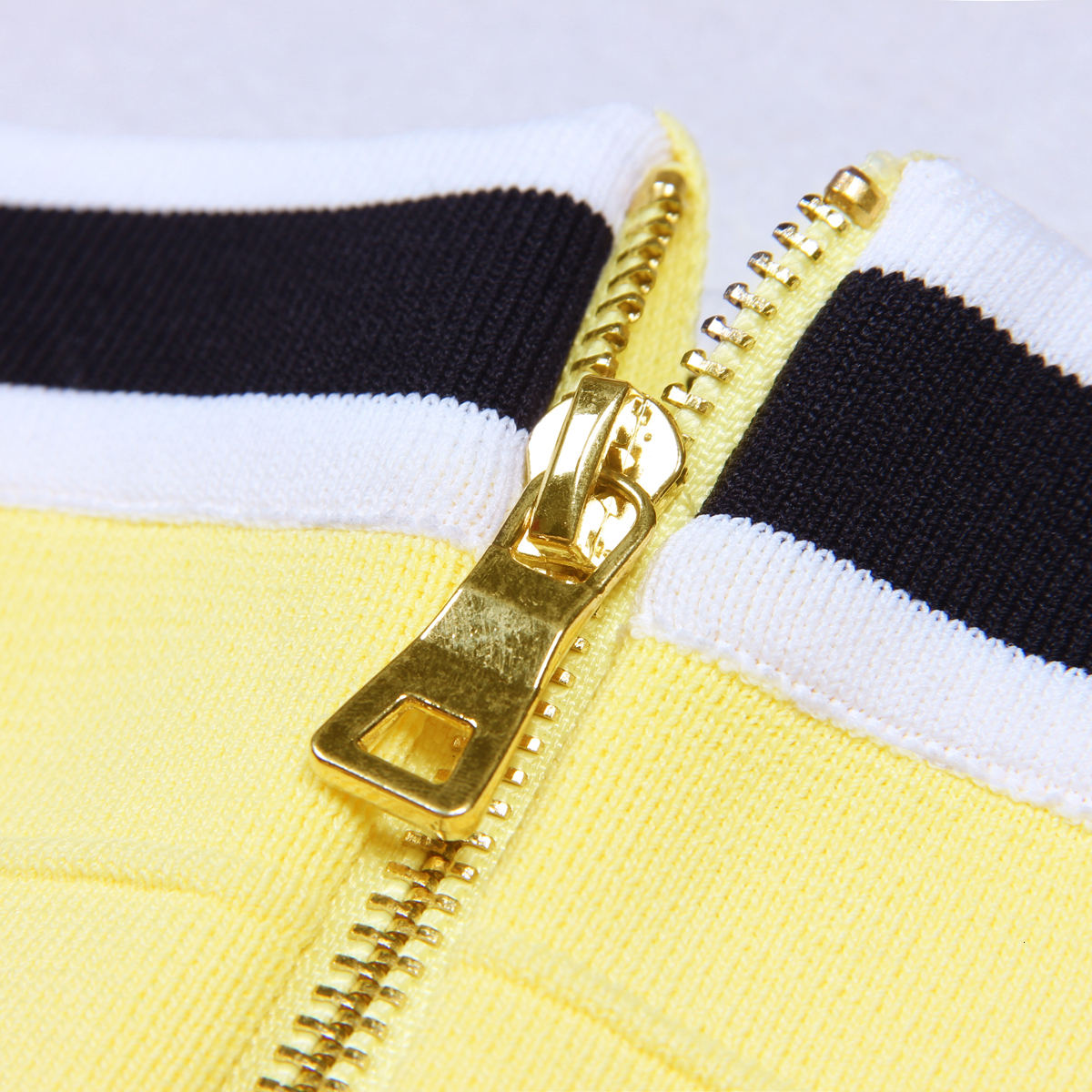 SML Three Colors High Quality Elastic Knitted Fabric Wer Button Single Breasted Stripe Slim Fit Fashion Women's Short Skirt