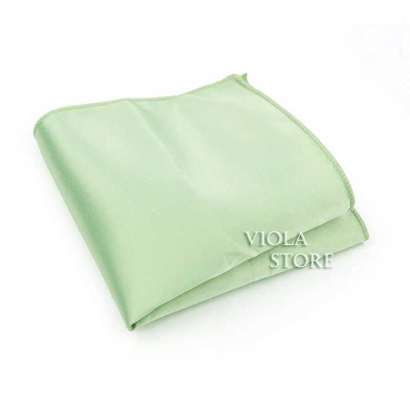 Hot Light Color Pink Green Blue 22cm Solid Pocket Square Polyester Handkerchief Wedding Party Suit Tie Hankie Men Gift AccessoryX240921