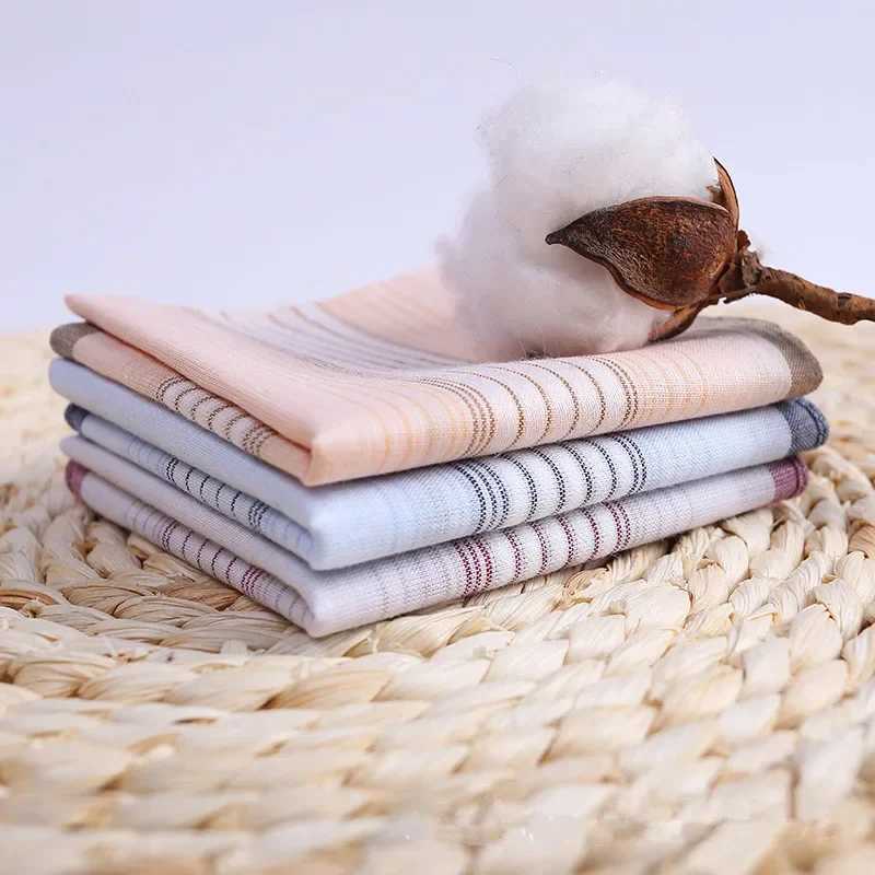3Pcs 38x38cm 100% cotton plain weave mens pocket business box towel handle scarf wedding party gift W240921