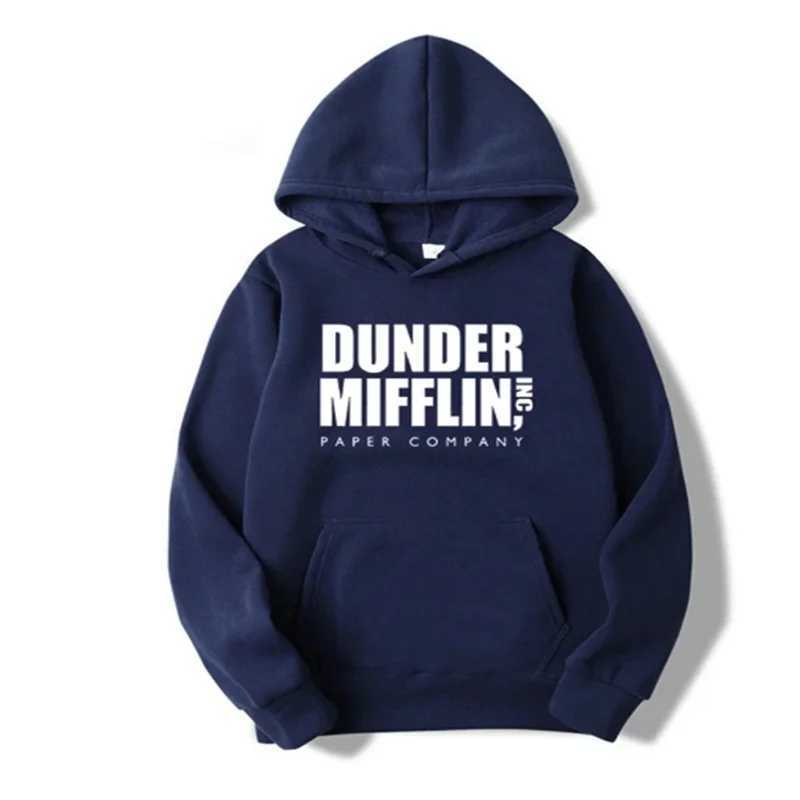 Dwight Schrute Hoodies para homens e mulherespulover casualsueter com capuzOffice Dunder Mufflin CCCpapel W240921