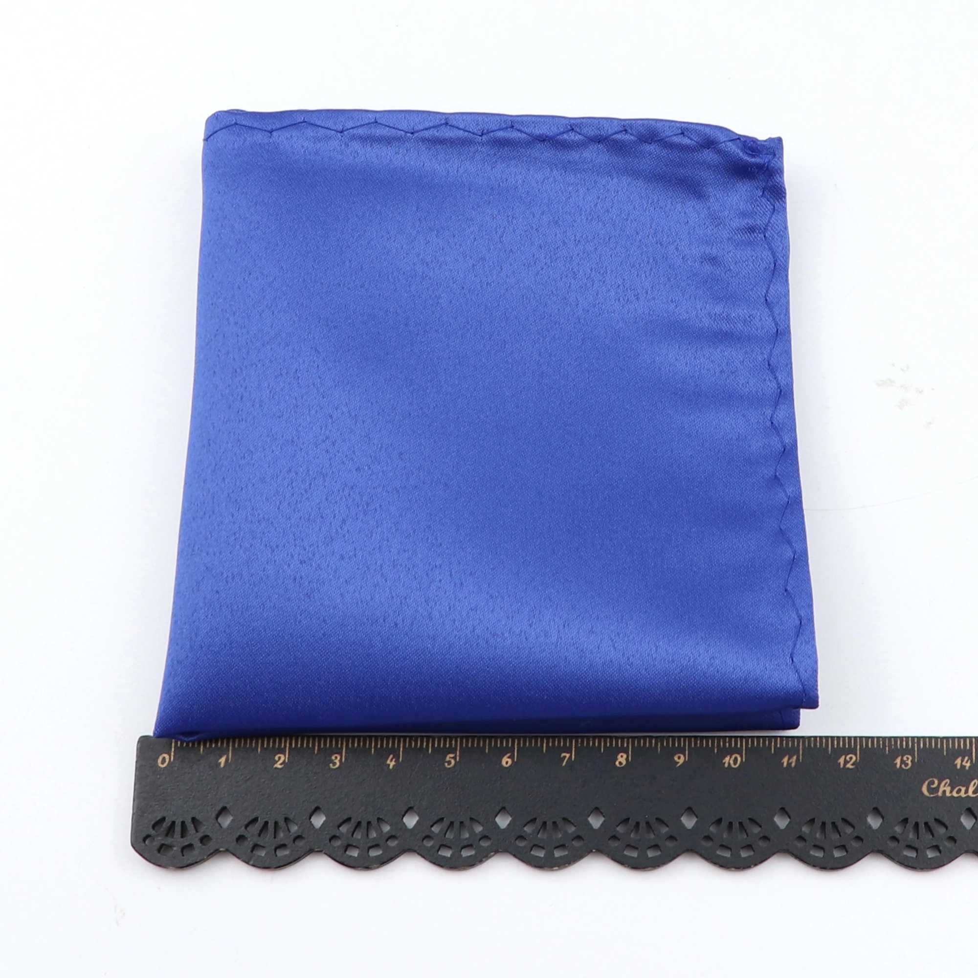 Mens Satin Solid Colors Hankerchief Colorful Fashion Hankies Business Suits Pocket Square Wedding Dress Chest Towel Daily WearX240921