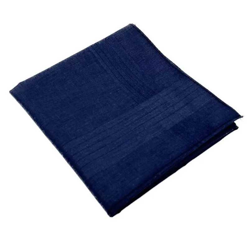 3Pcs 40x40cm Solid Color White Blue Plain Men Handkerchiefs Pocket Hankies Soft Cotton Sweat Square Towels Tea Party FavorsX240921