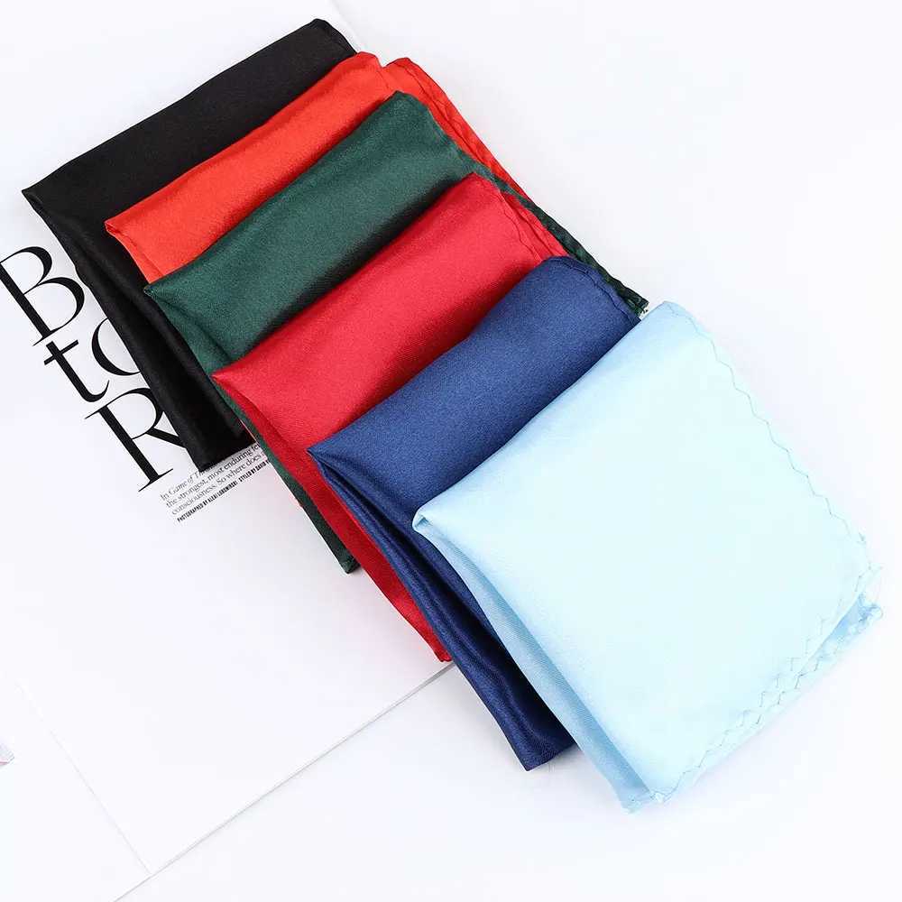 15 Color Mens White Handle Set Pocket Towel Accessories Wedding Banquet Anniversary Commercial Black Red Blue W240921