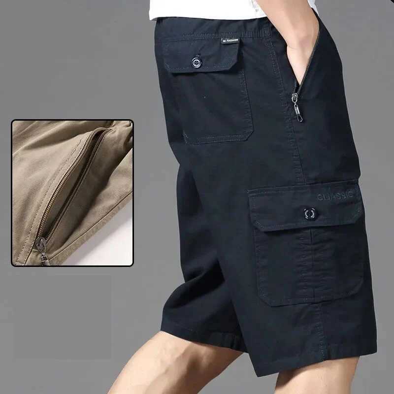 Big Size Mens Sports Casual Shorts Fashion Loose Straight Cargo Shorts Cotton Comfortable Beach Running Short PantsX240921