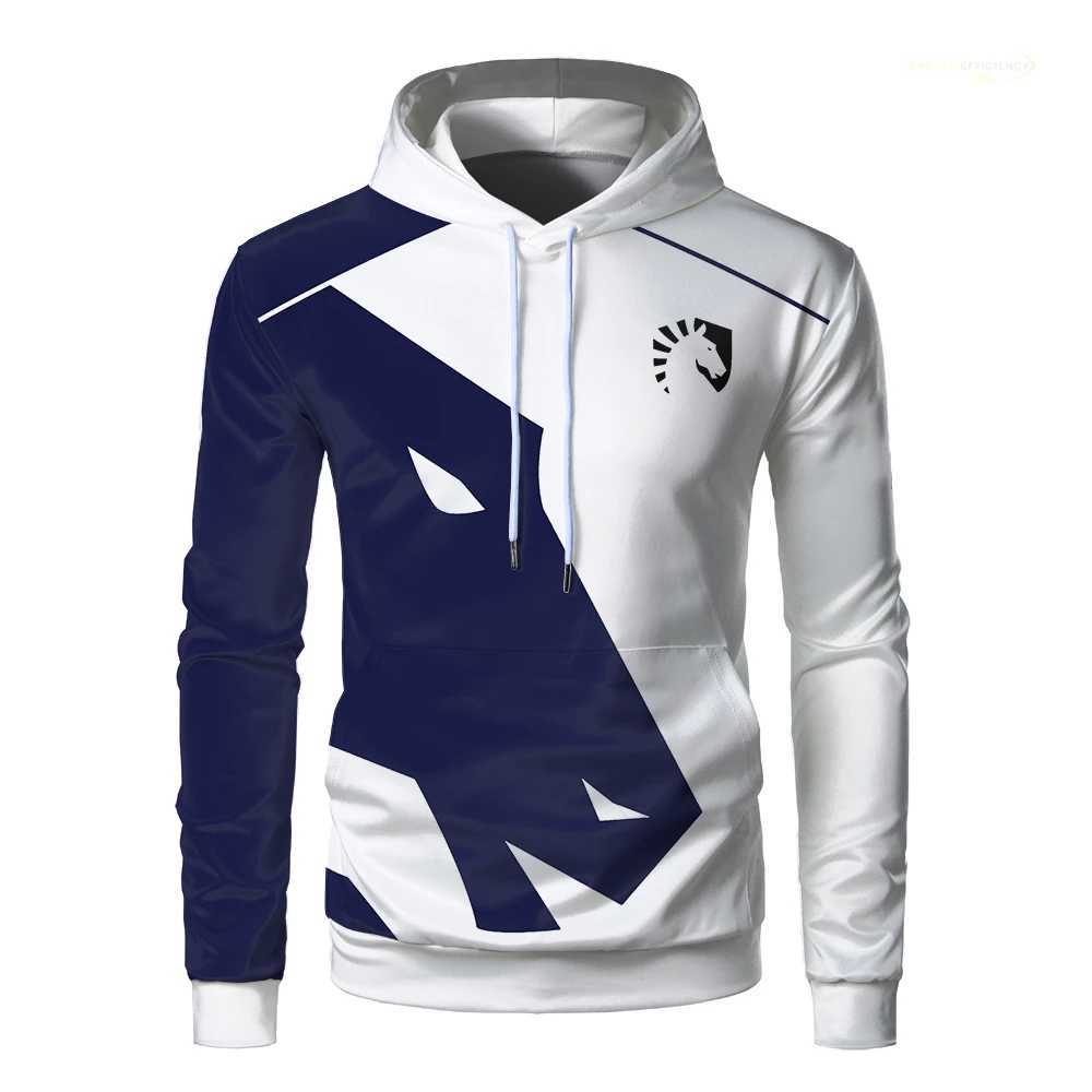 2024 Liquid Team Mens Graphic Hoodie E-sports Game Uniform Womens Pullover Hoodie Autumn Casual Boys Sports New Clothing Sportswear W240921