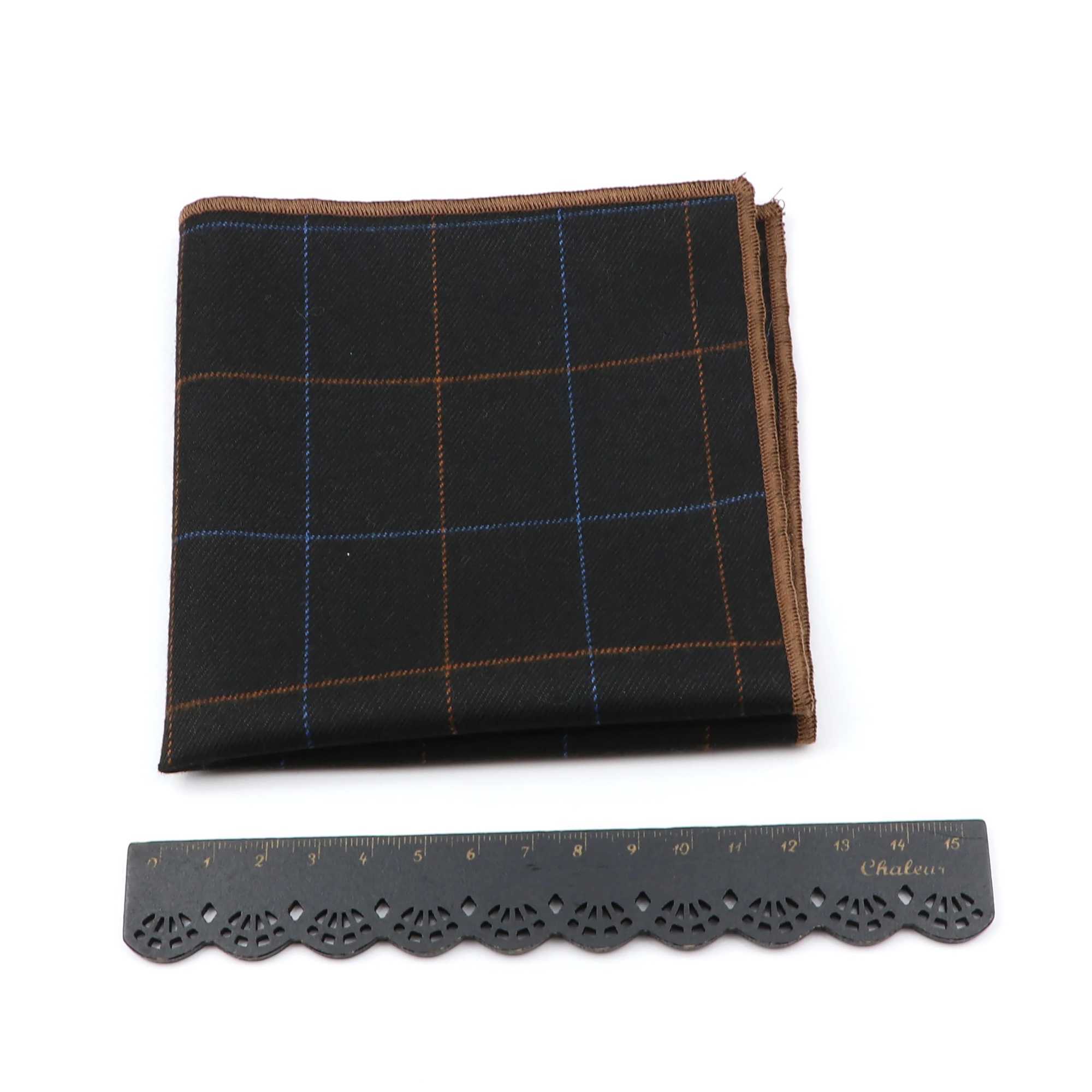 High Quality Cotton Plaid Hankerchief Scarves Business Suit Hankies Casual Mens Pocket Square Chest Towel Accessories GiftX240921