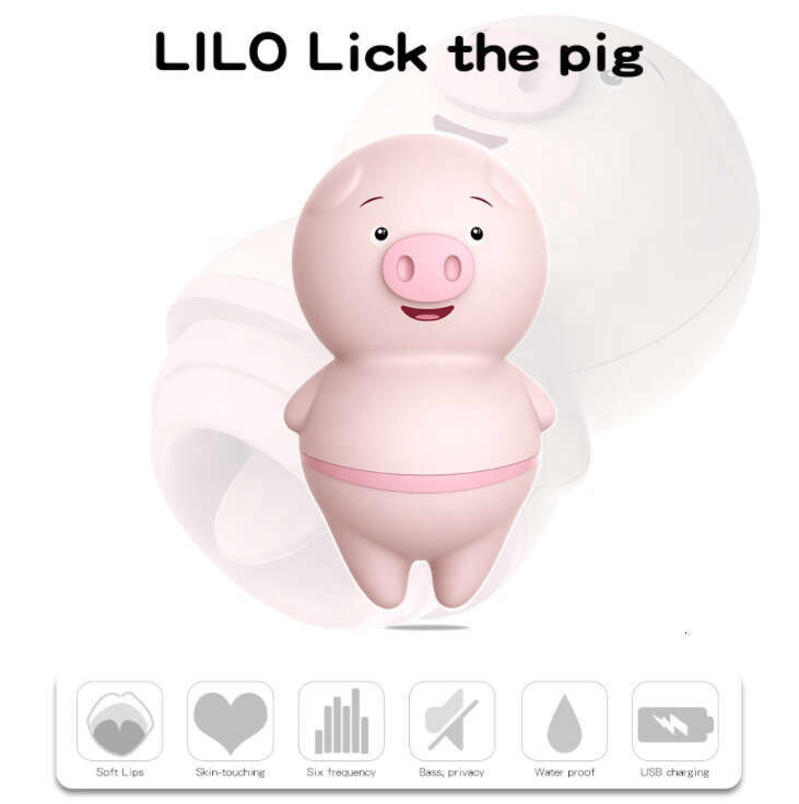 Rechargeable Waterproof Pig Tongue Licking Silicone