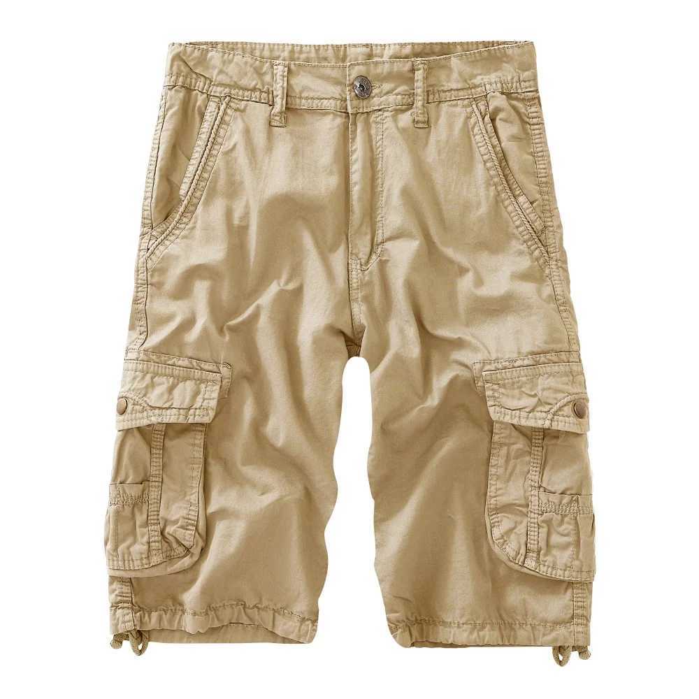 Mens Military Cargo Shorts 2024 Brand New Army Camouflage Shorts Men Cotton Loose Work Casual Short Pants Plus Size No BeltX240921