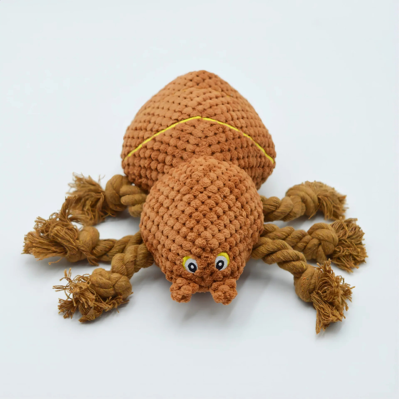 Squeaky Halloween dog toy spider cotton rope dog chew toy for aggressive chewing and teeth cleaning 240914