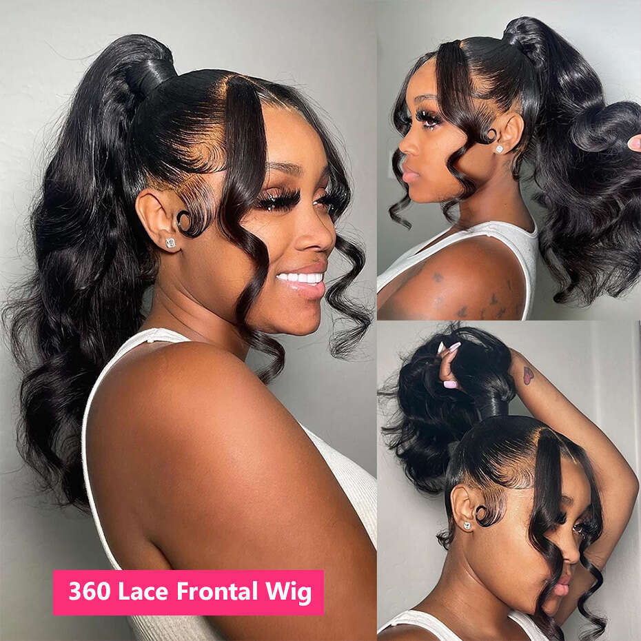 Body Wave 360 Frontal Ponytail Transparent 13x6 Lace Front Human Hair Wigs for Women Brazilian Wig on Sale Gabrielle