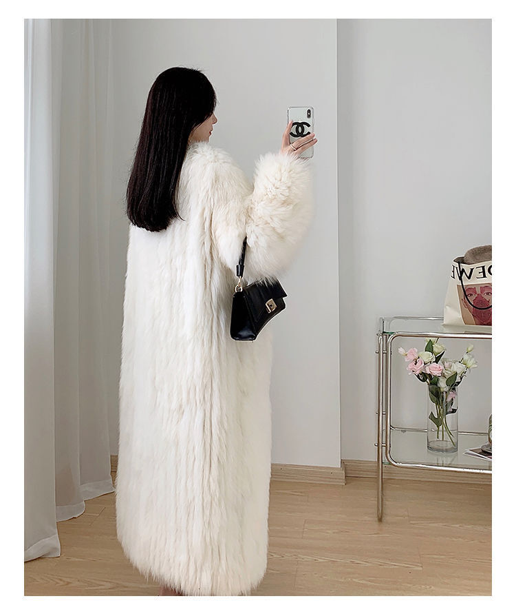 2024 Winter Imitation Hair Jacket Women Korean Version Of The New Faux Coat Fox Fur Long Outwear