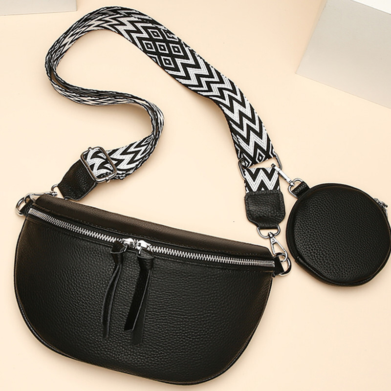 Soft Genuine Fashion Saddle Shoulder Crossbody Bag Women Cow Leather Casual Phone Pouch Ladies Handbag Purse