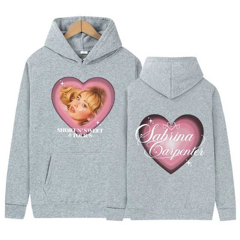 Sabrina CarpenterShortN Sweet 2024 Tour Hoodie Mens Retro Harajuku Fashion Pullover Oversized Sweatshirt W240921