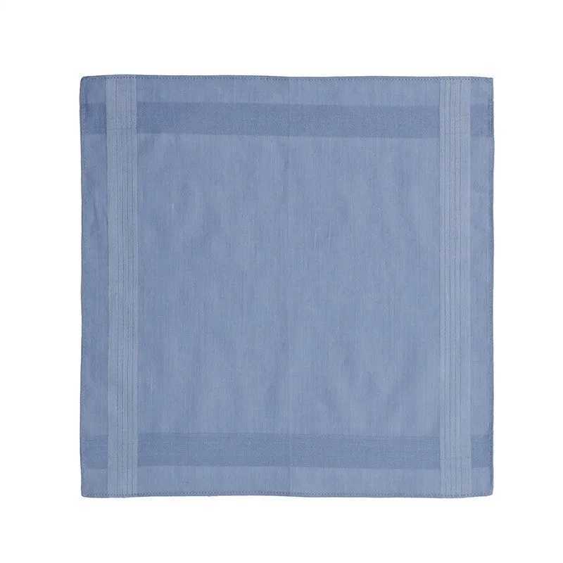5 pieces/set 40x40cm solid color blue and white pocket square suitable for mens handles soft cotton set sweater Hanji party gift W240921