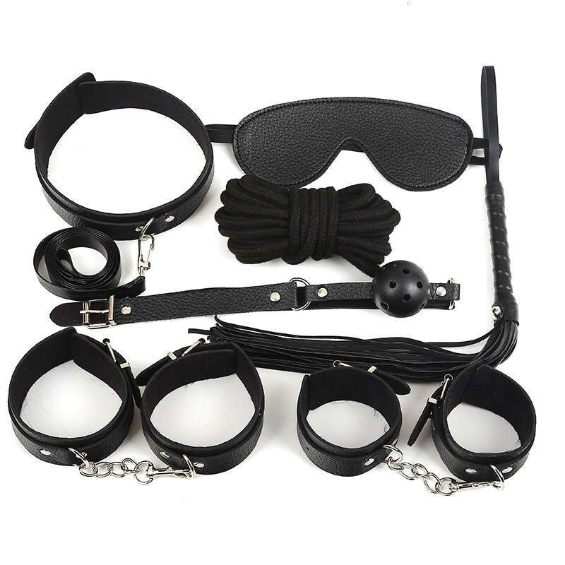 Adult adult sexual products, men's and women's eye masks, leather handcuffs, torture equipment, 7-piece set, alternative toy wholesale