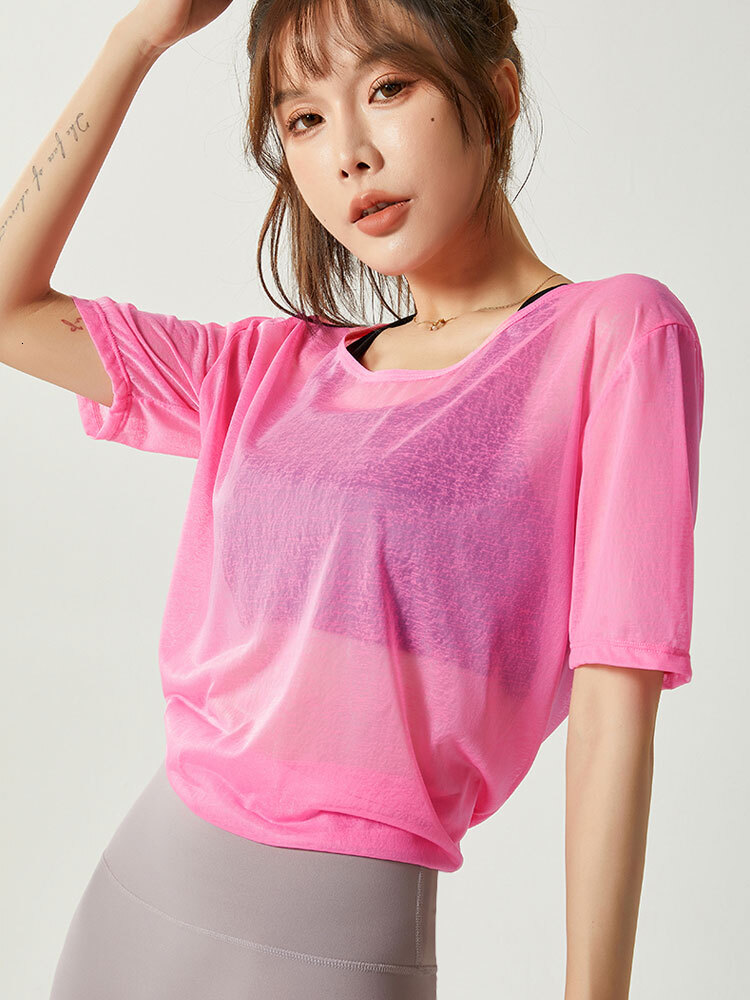 2024 New Carnival T-shirt Top Summer Loose Sports Short Sleeve Women's Gym Running Quick Drying Shirt Women's Casual Clothing Shipping Free