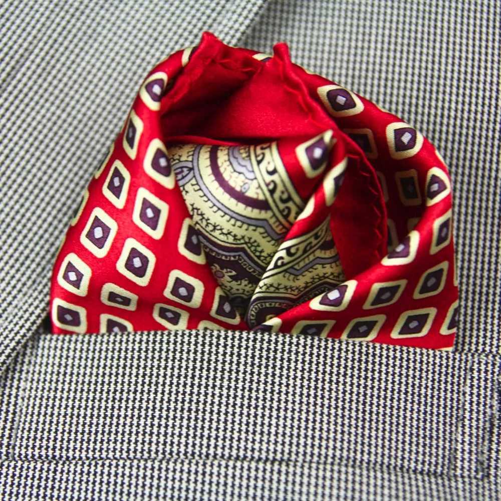 Best Sellers!! High quality 100% natural silk handmade pocket handle chief luxury pocket square Hanji strap gift box W240921