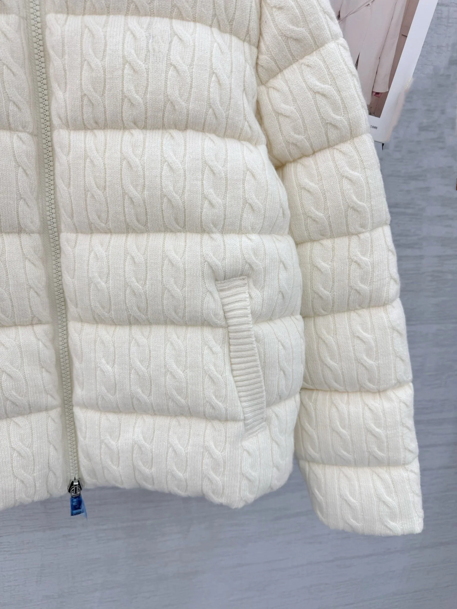 Womens twill knit cotton jacket womens coat windproof jacket womens coat 240913