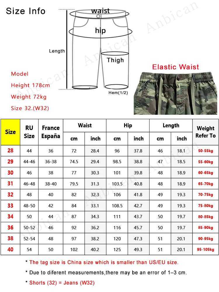 Summer Mens Cargo Shorts Multi-Pockets Washed Cotton Straight Short Pants Male String Banding Camouflage Casual ShortsX240921